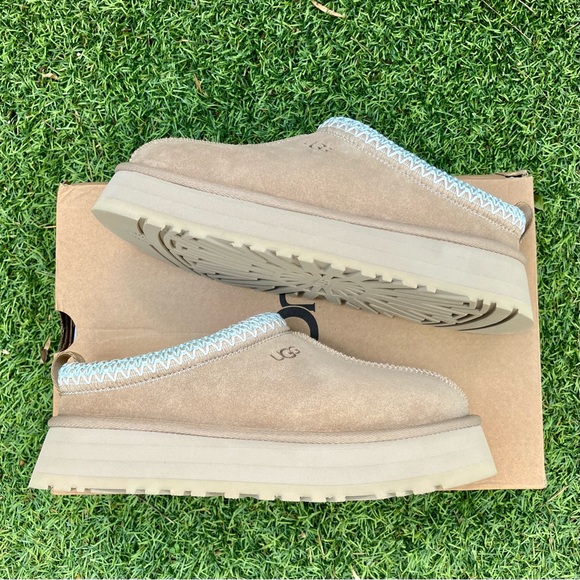 UGG Tazz platform slipper sand beige teal - Picture 10 of 10
